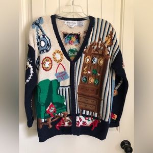 VINTAGE The Eagles Eye “Estate Sale”;Cardigan Sweater Size Medium